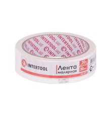 Лента малярная Intertool - 30 мм x 20 м белая 8 шт.