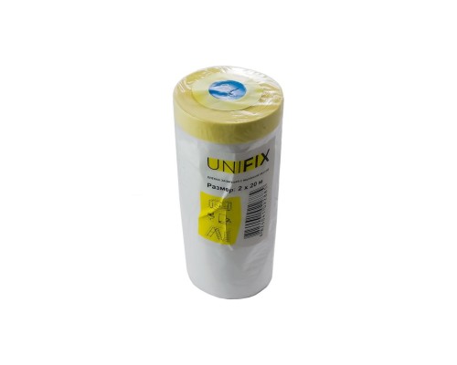 Пленка защитная с малярной лентой Unifix - 2 х 20 м