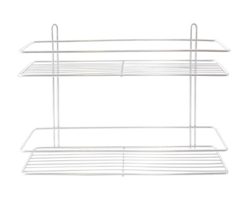 Полиця для ванної FZB - 110 x 400 x 250 мм x 2 пряма нержавейка