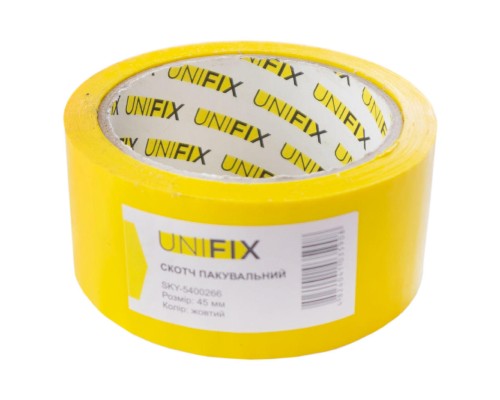 Скотч Unifix - 45 мм x 80 м x 40 мкм жовтий