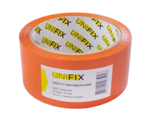 Скотч Unifix - 45 мм x 80 м x 40 мкм помаранчевий