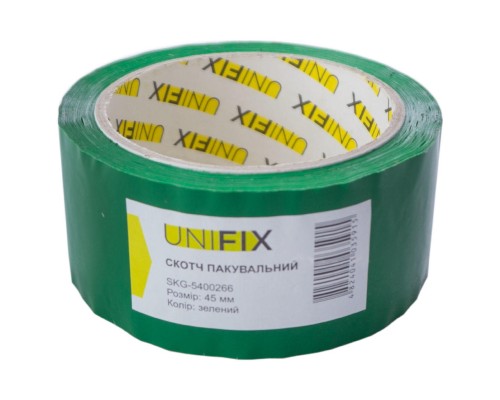 Скотч Unifix - 45 мм x 80 м x 40 мкм зелений