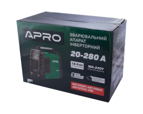 Сварочный инвертор Apro - MMA-280LV