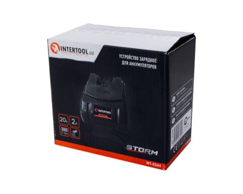 Зарядное устройство для аккумулятора Intertool - 20В x 2Ач Li-Ion Storm