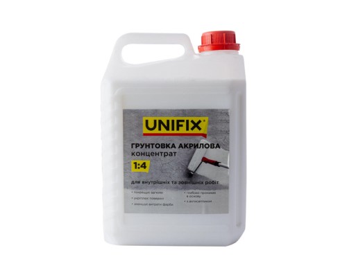 Грунтовка акриловая Unifix - 5 кг x 1:4 концентрат