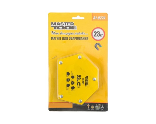 Держатель магнитный для сварки Mastertool - 23 кг трапеция