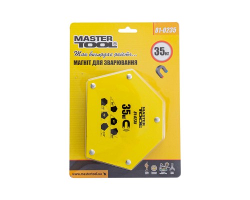 Держатель магнитный для сварки Mastertool - 35 кг трапеция