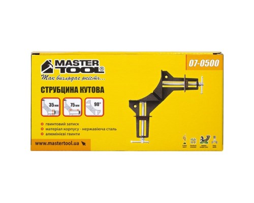 Струбцина угловая Mastertool - 90° × 75 мм