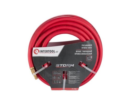 Шланг воздушный Intertool-Storm - 10 × 17 мм × 15 м гибридный PRO