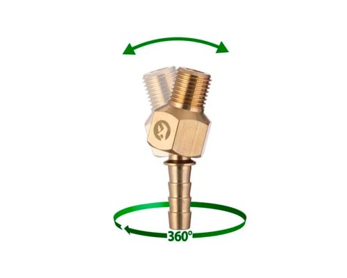 Шарнир поворотный Intertool-Storm - наружная резьба 1/4 на шланг 8 мм