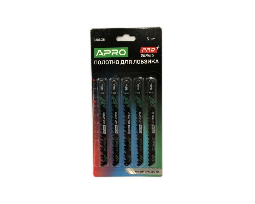 Полотно пильное для лобзика Apro - T101D 100 x 4мм дерево-пластик (5шт)