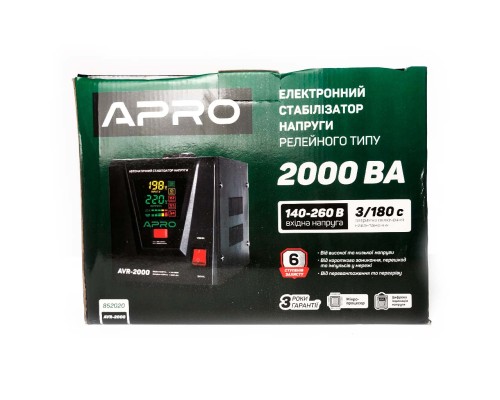 Стабилизатор напряжения релейный Apro - AVR-2000