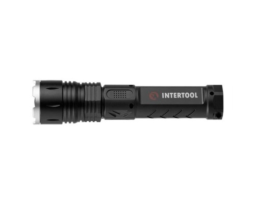 Ліхтар ручний Intertool - 2+10Вт x 650Лм x 1800мAг 6